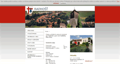 Desktop Screenshot of obec-radhost.cz